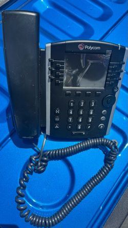 Lot of 6 Polycom VVX 400 12-Line VoIP IP Business Phones HD Voice PoE