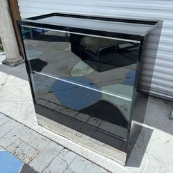 Retail Glass Display Showcase Countertop Cabinet - Black