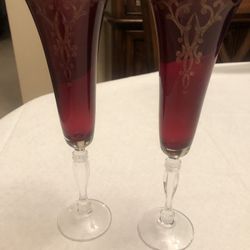 Lenox Holiday Wine Flutes