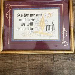 Wall Picture With Religious Saying