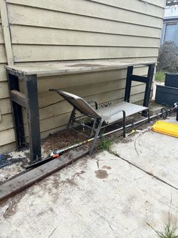 Big metal table