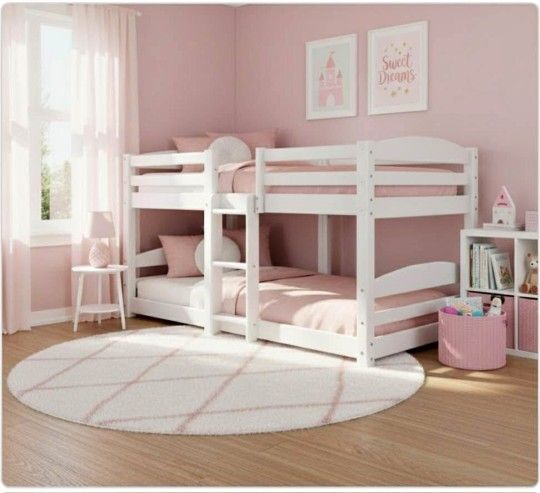 New Bunk Bed White Color Twin Size.....mattress Not Included