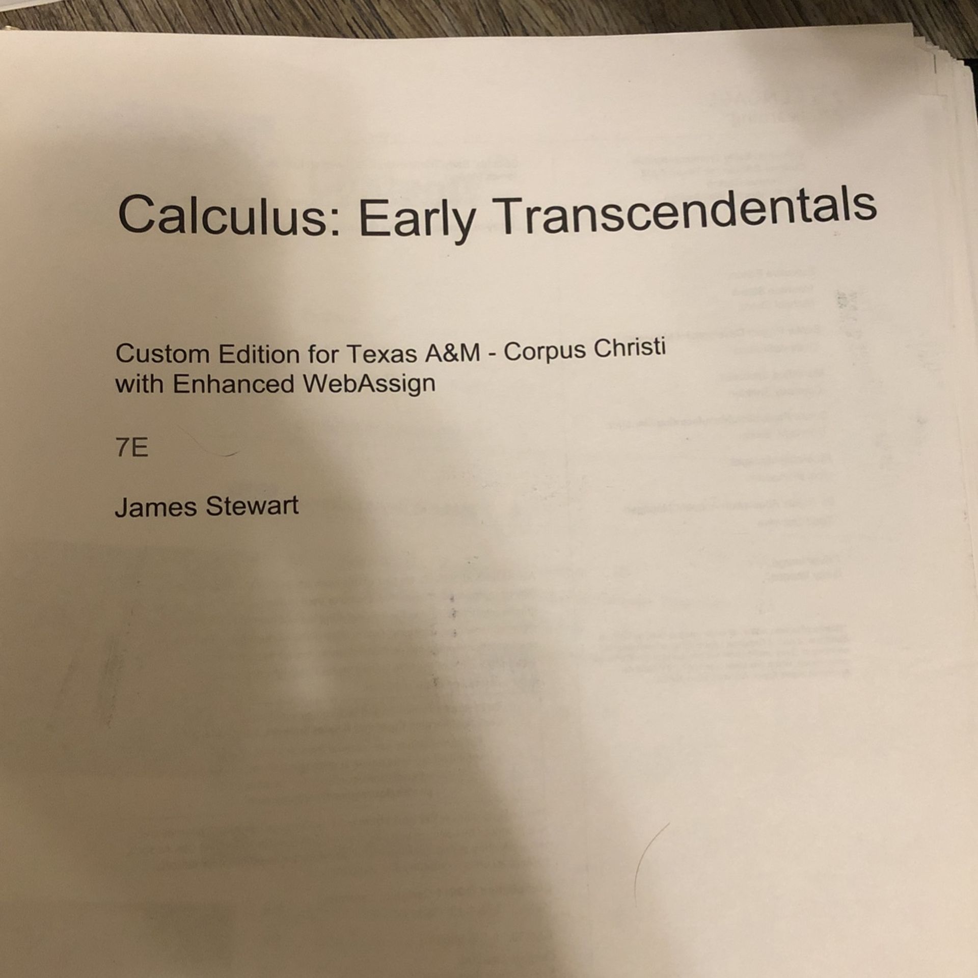 Calculus: Early Transcendentals