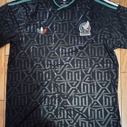 Black el tri city Mexico Fan Stitch soccer jersey sizes 3XL and 4XL
