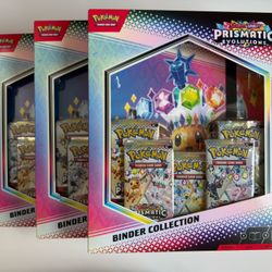 Pokemon Prismatic Evolutions Binder Collection