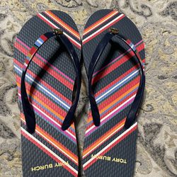 NEW Authentic Tory Burch Flip Flops Size 8