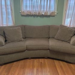 Couches:  Both Very Nice & Very Comfortable. One Is A Med. Brown & Sm. 1 Seems To Be  A Dark Purple Color & Super Comfee