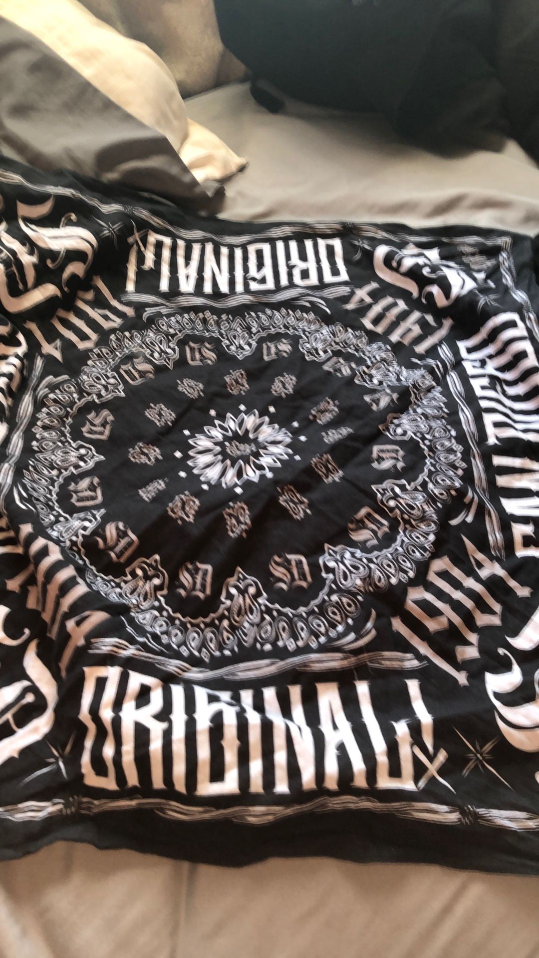 Bandanna With 1904 And Sam Diego On It