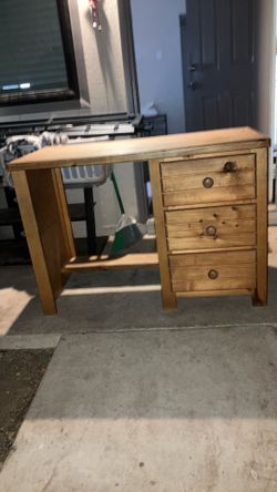Wooden desk
