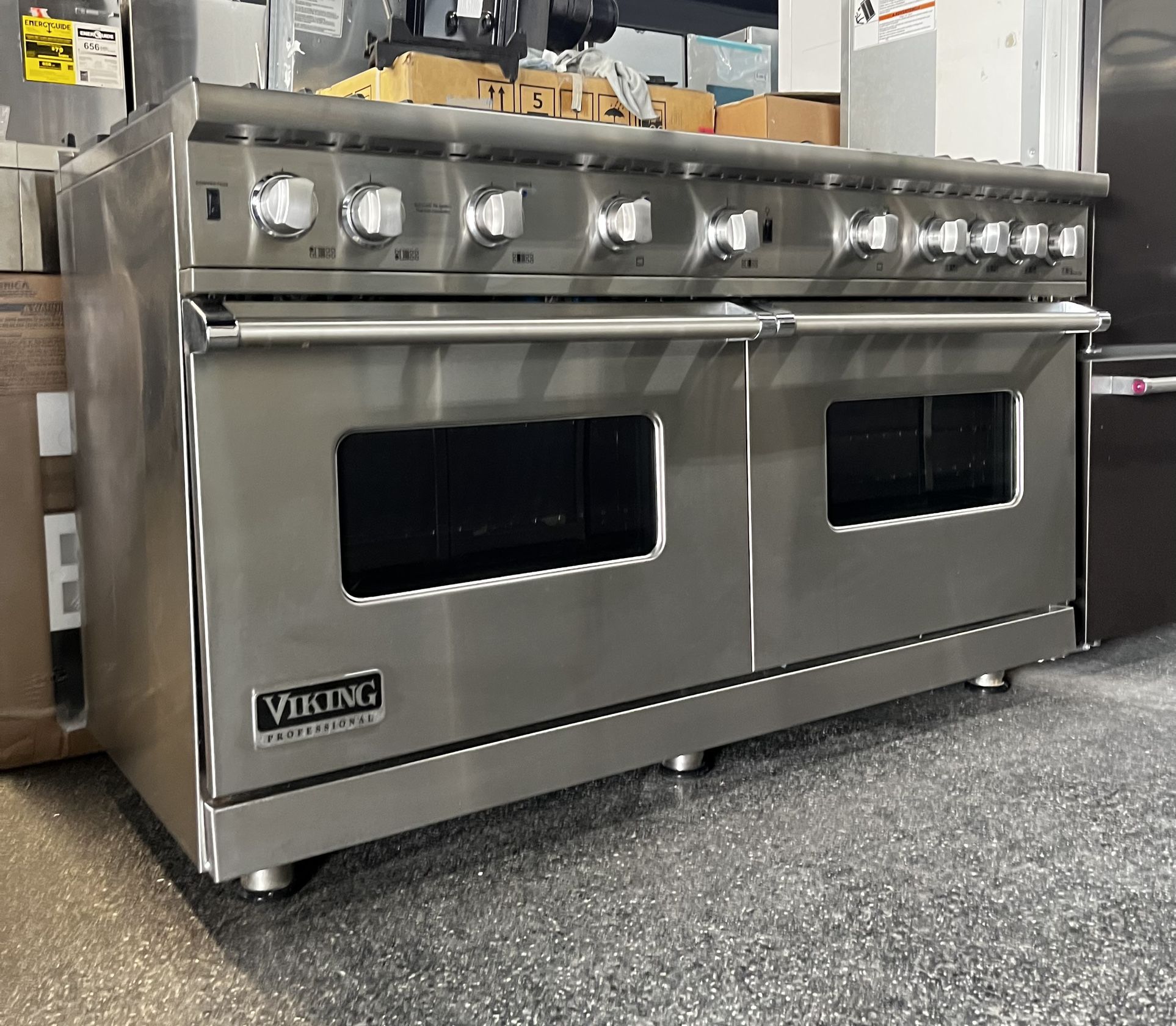 Viking Professional Double Oven All Gas Range Used 60”