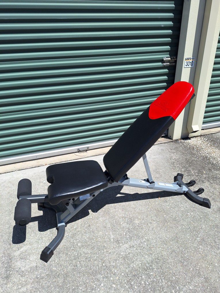 Bowflex adjustable weight bench.