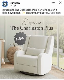 BRAND NEW nursing chair nurture& nurture and white boucle
