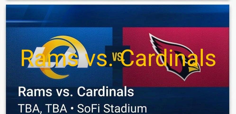 Rams Vs Cardinals. For 3