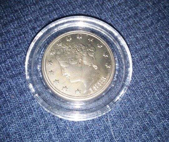 1883 Rpd No Cent V Nickel. Variety One