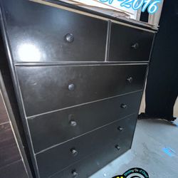 Black Duplex Compressed Cajonera Comoda Chest 