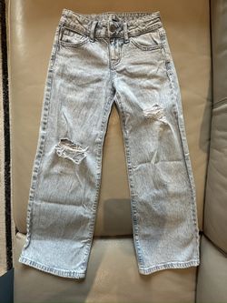 Girls Size 7 Jeans Wide Leg and Taper By Art Class