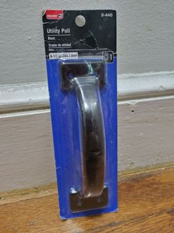 Bulldog Hardware 6-1/2 Inch Black Utility Door Pull Sealedz