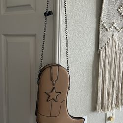 Leather Boot Purse (NEW)