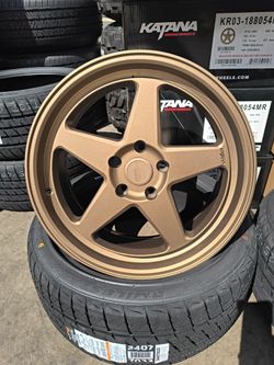 New 18"x8 rims, 5-114.3 bolt pattern