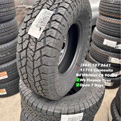 265/65R17 Hankook AT Set of Tires Installed and Balanced Set de Llantas Nuevas Instaladas y Balanceadas