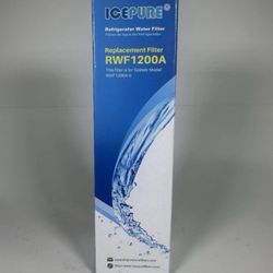 Two brand new Ice Pure Refrigerator water & ice replacement filters Kenmore LG RWF1200A.