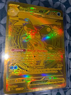 Mega Greninja ex gold card 122