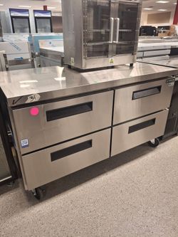 48" undercounter cooler with 4 drawers