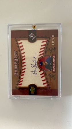 Hank Blalock Upper Deck Sweet Spot Signatures Auto Card