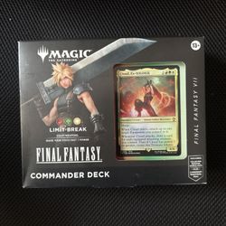 Magic: The gathering (MTG) Final fantasy VII Limit break commander deck new