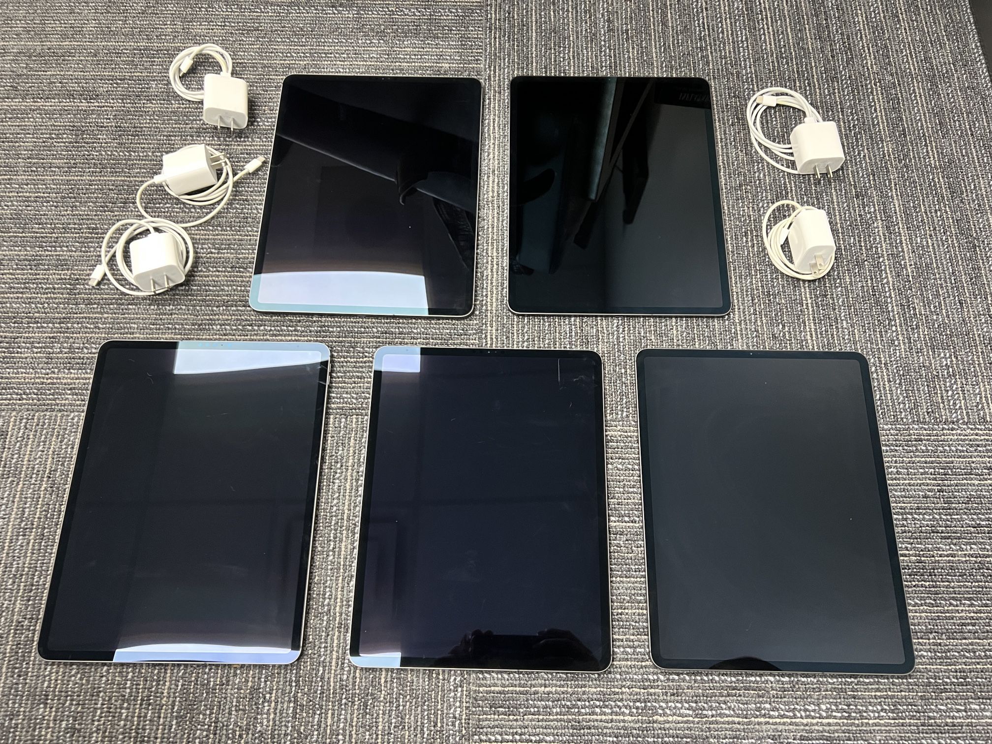 Apple iPad Pro 12.9" (4th Gen) 128 GB Wi-Fi + Cellular Lot of 5