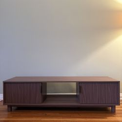 Modern Fluted-Door TV Stand Credenza