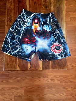 Corrupted Creative/Iron Man Collab Men's Athletic Mesh Shorts
