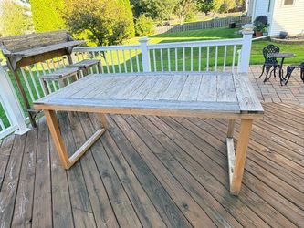 Outdoor dining table