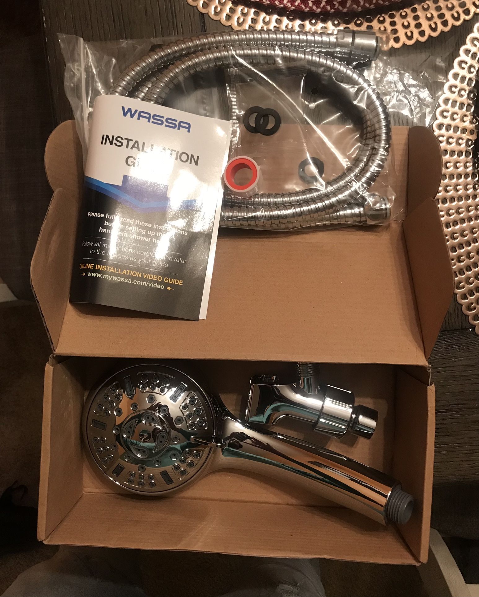 Unopened WASSA 8-Setting, Luxury Hand Shower Sets
