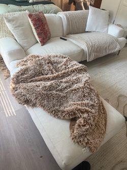 Article Abisko White Sofa and Ottoman (Four Years Old)