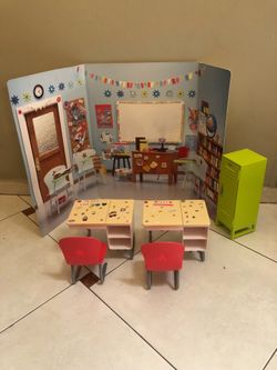 America girl doll school desks and lockers