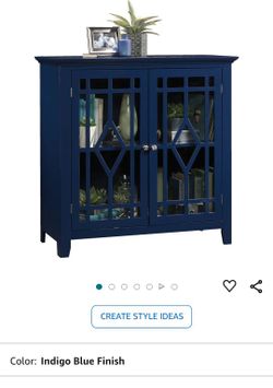 Blue 2 Door Cabinet 