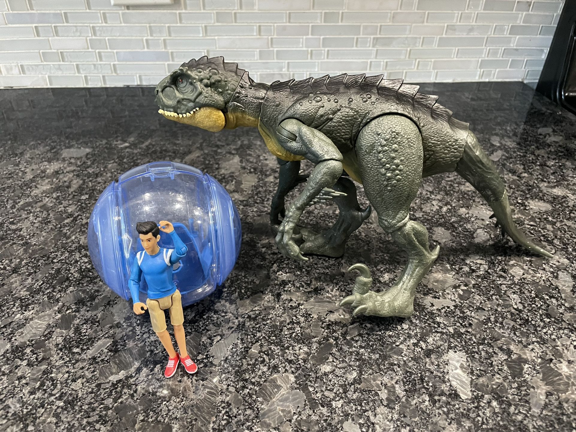Jurassic World Camp Cretaceous Dino Escape Scorpios Rex with Kenji Used - Loose