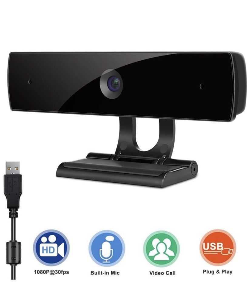 Webcam with Microphone,HD 1080P Webcam