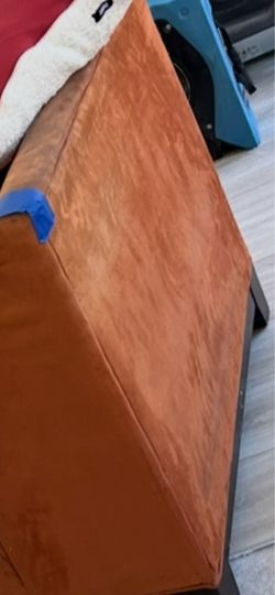 Suede L shape sectional