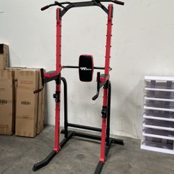 New 550 lbs Capacity Pull Up Bar Power Tower Dip Stands Fitness Exercise 