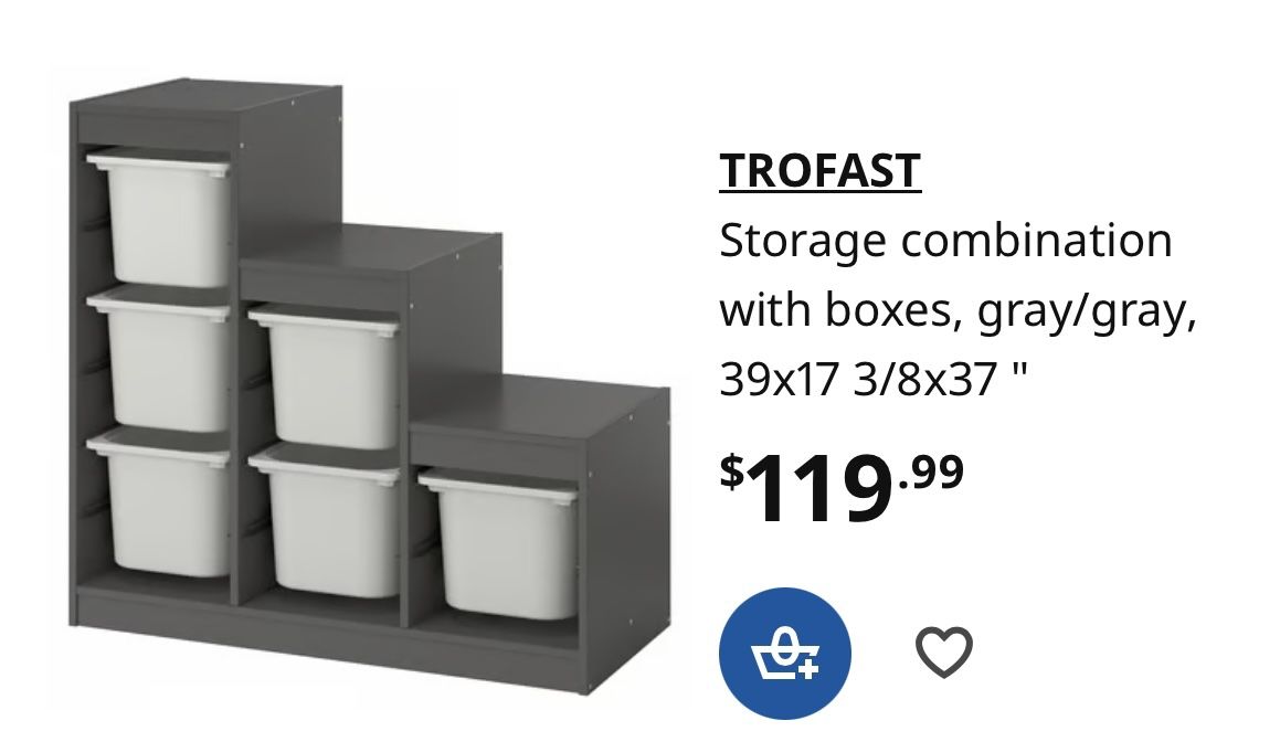 Toy Storage (Black/Brown) Used (IKEA)