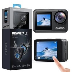 AKASO Brave 7 LE 4K30FPS 20MP WiFi Action Camera with Touch Scree Control 131 Feet Underwater Camera

