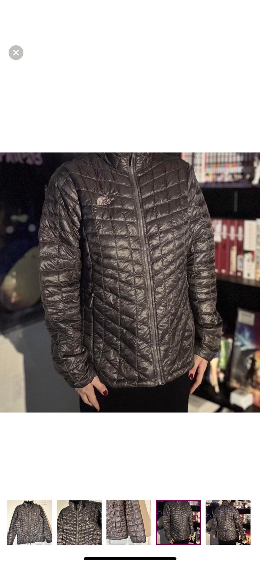 WOMENS MEDIUM NORTH FACE COAT JACKET THERMOBALL