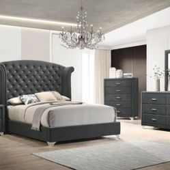 💥💥4 PC SET QUEEN BED FRAME MATTRES SOLD SEPARATELY NEW IN BOX CHEST NOT INCLUIDED ☎️ 1714586,2564 PICK UP PRICE
