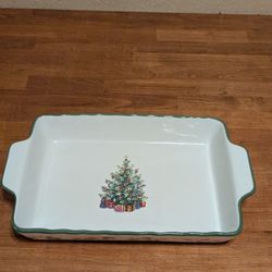 Christopher Radko Christmas Casserole Dish 