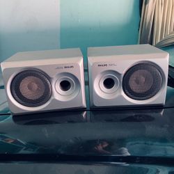 Philips Bass Reflex Speaker System Pair
