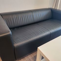 Ikea Klippan Leather Sofa