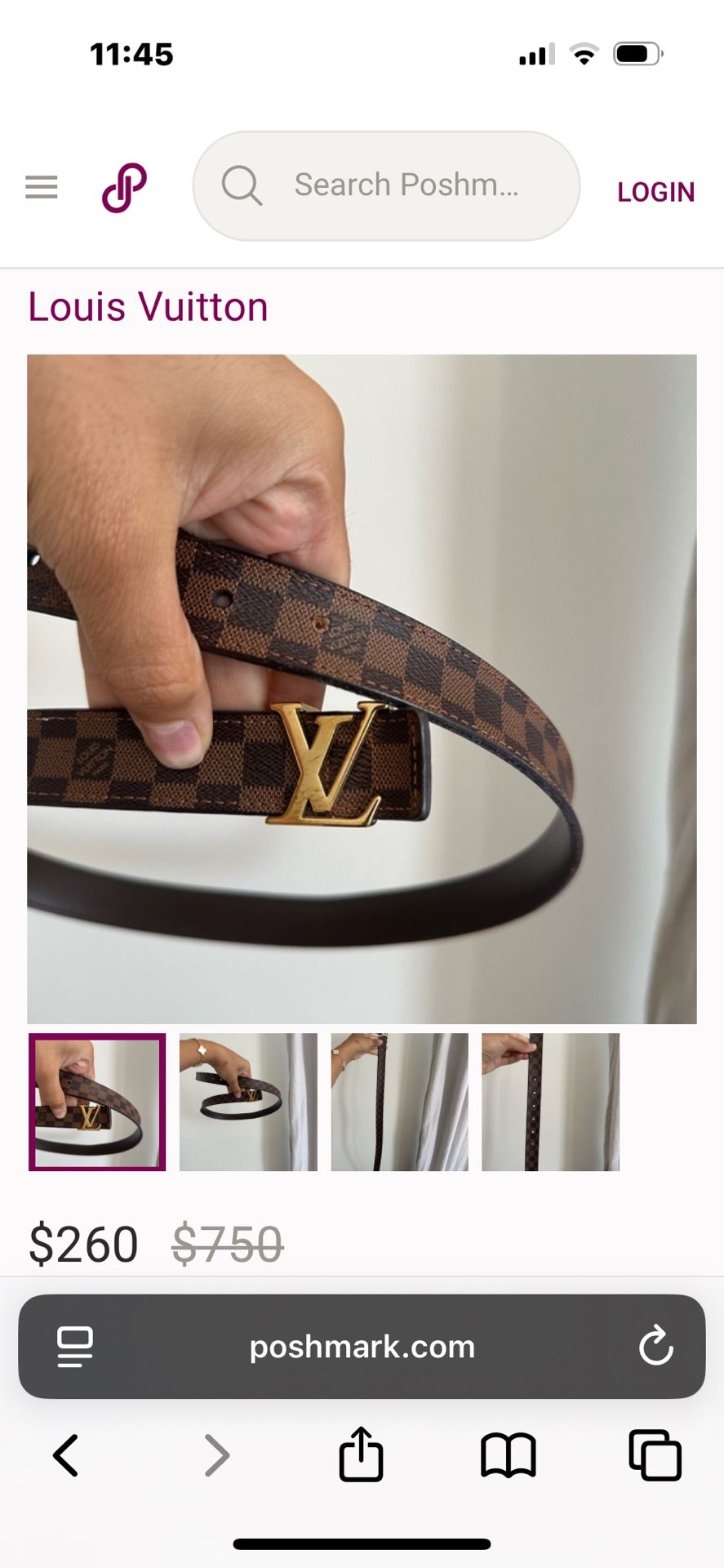 Louis Vuitton Brown Belt Bag with Monogram