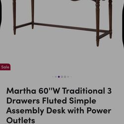 Wood Writing Desk Brand New